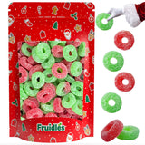 Fruidles Christmas Red and Green Jelly Wreaths Gummy, Gluten-Free, Fun & Festive Holiday Gummies Snacking (1 Pound)