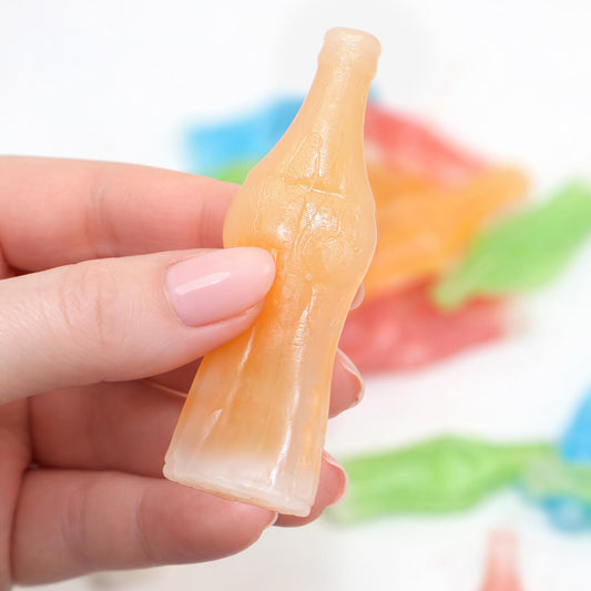 Wax Bottles Candy 1 Lb Bulk Bag - Classic Wax Soda Bottles with Sweet Juice Center