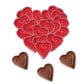 Half Pound Fruidles Valentine's Day Milk Chocolate Hearts, Red Individually Wrapped Foils