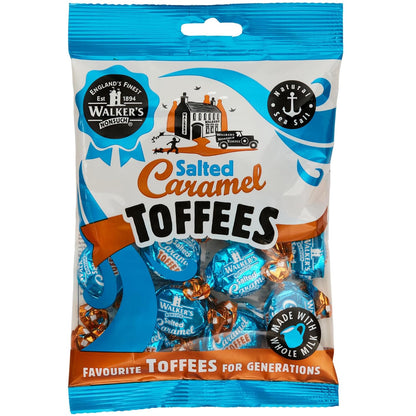 Walkers Nonsuch Salted Caramel Toffees Bag 5.29 Oz (150G) - British Chewy Butter Toffee Candy