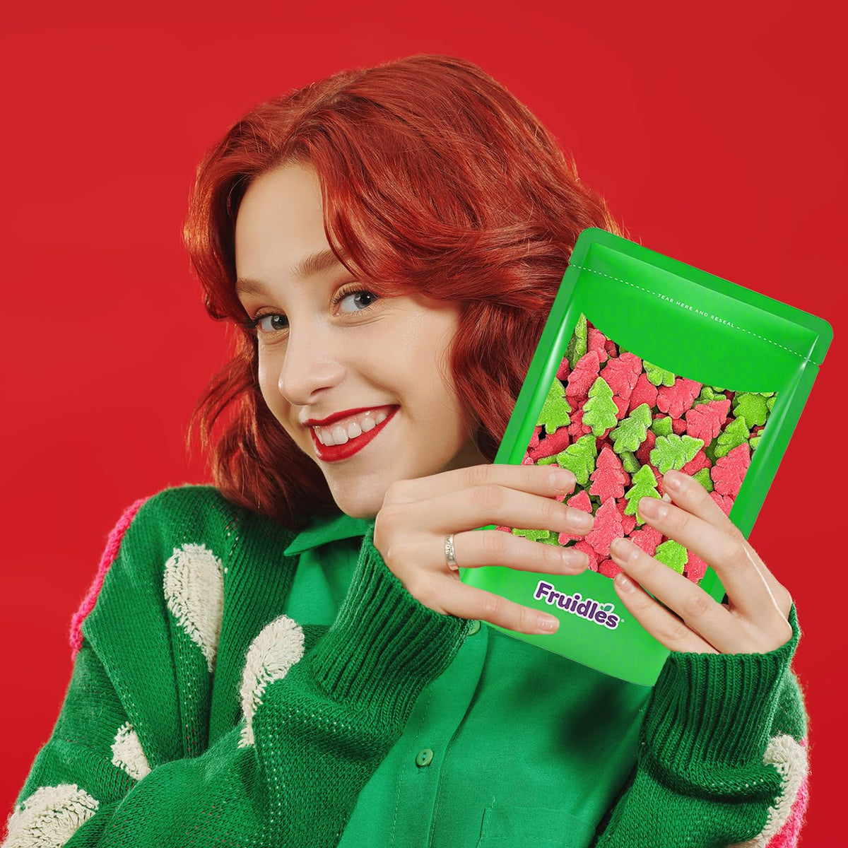 Fruidles Christmas Tree Gummies Candy, Delicious Gummy Candy, Fun and Festive Holiday Snacking (1 Pound)