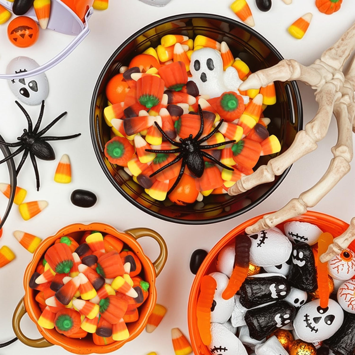 Bulk Autumn Mix Candy 4 Pound Bag - Assorted Fall Flavors, Classic & Harvest Candy Corn, Pumpkin Shaped Halloween Candies