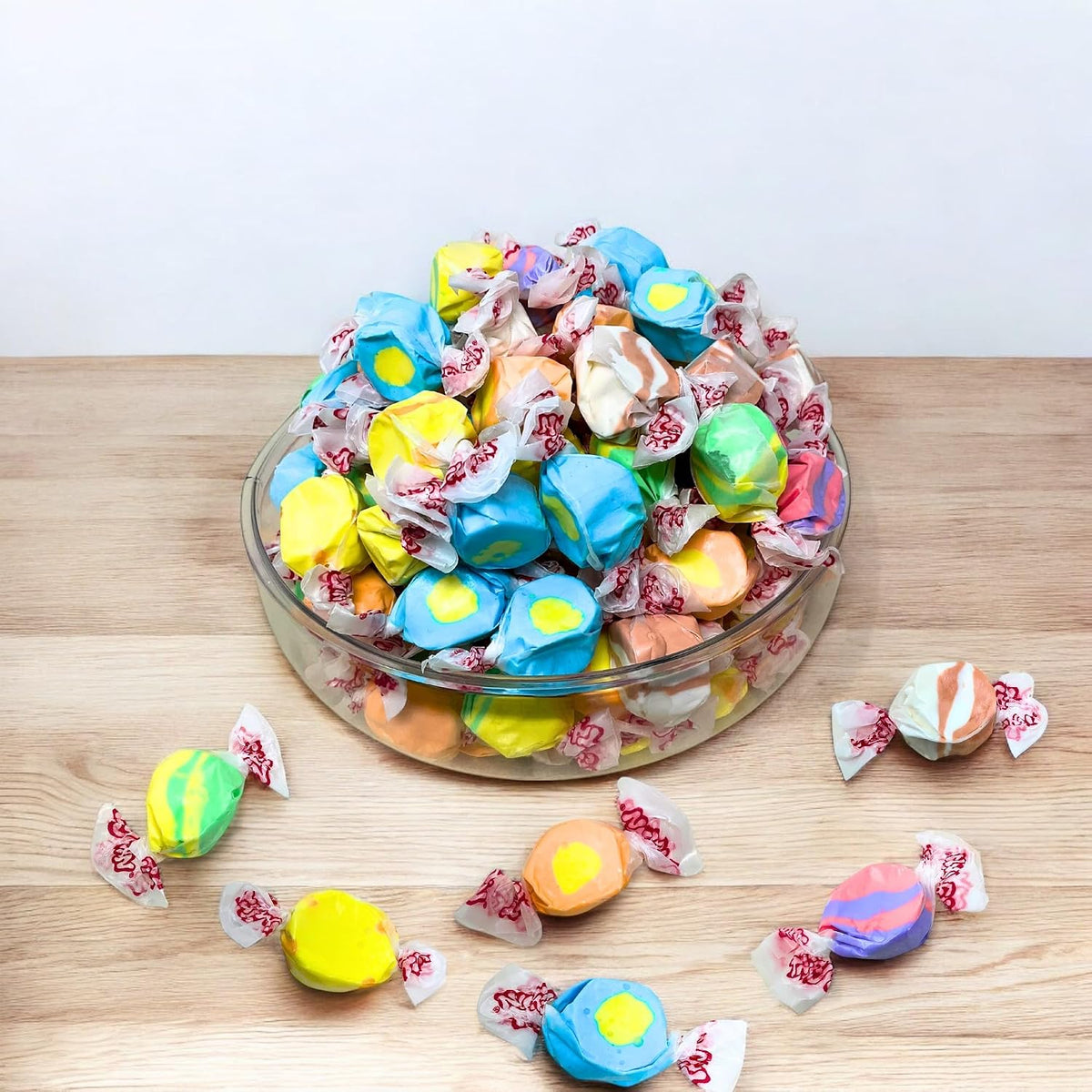 Premium Tropical Salt Water Taffy, 6 Flavors, Soft Chewy Candy, 16 Oz