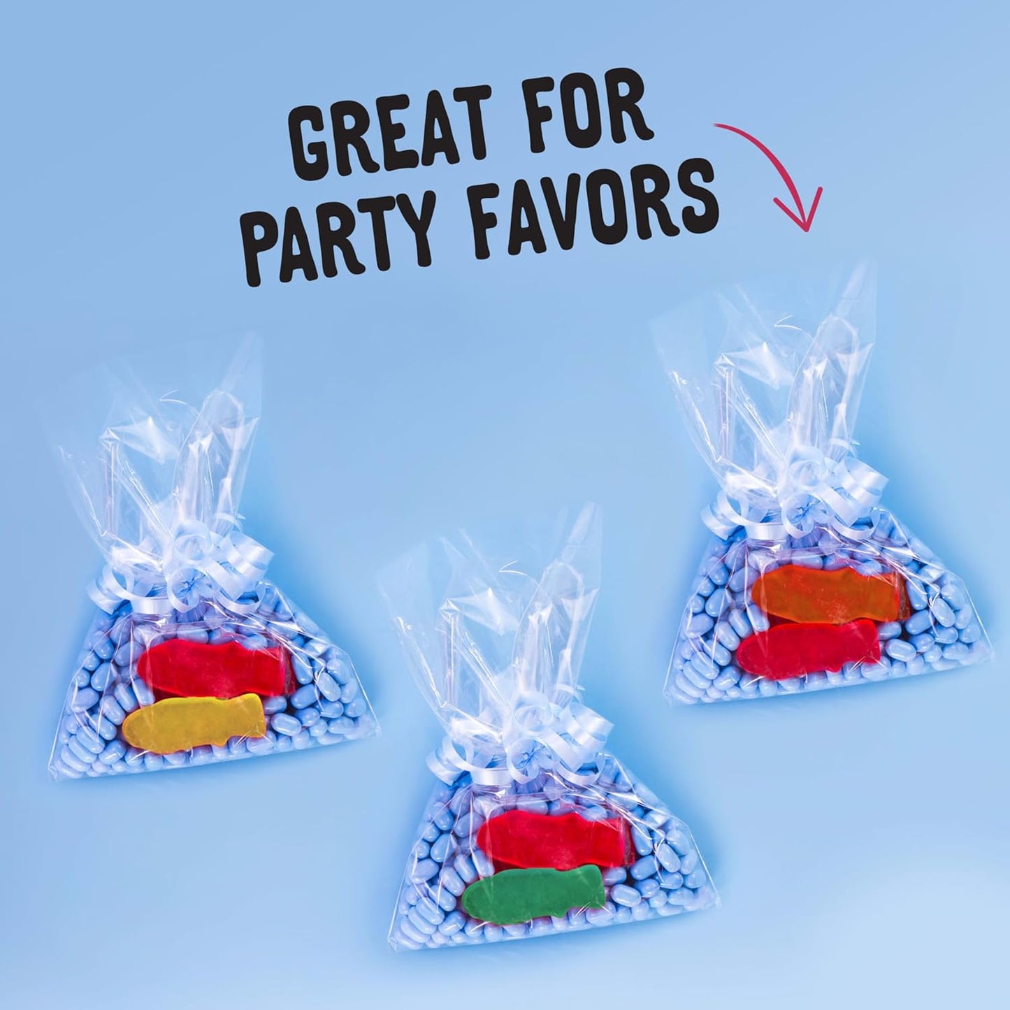 SWEDISH FISH Mini Assorted Soft & Chewy Gummy Candy, Family Size, Bulk Candy, 1.8 Lb