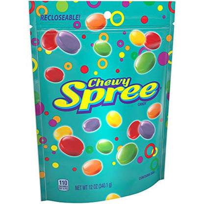 Wonka Spree Original Hard Candy, Resealable Bag, 12 Ounce Bag
