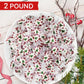 Bulk Christmas Peppermint Nougats 2 Lb Pack - Soft Chewy Mint Candy with Green Christmas Tree Center - (Approx 110 Pieces)