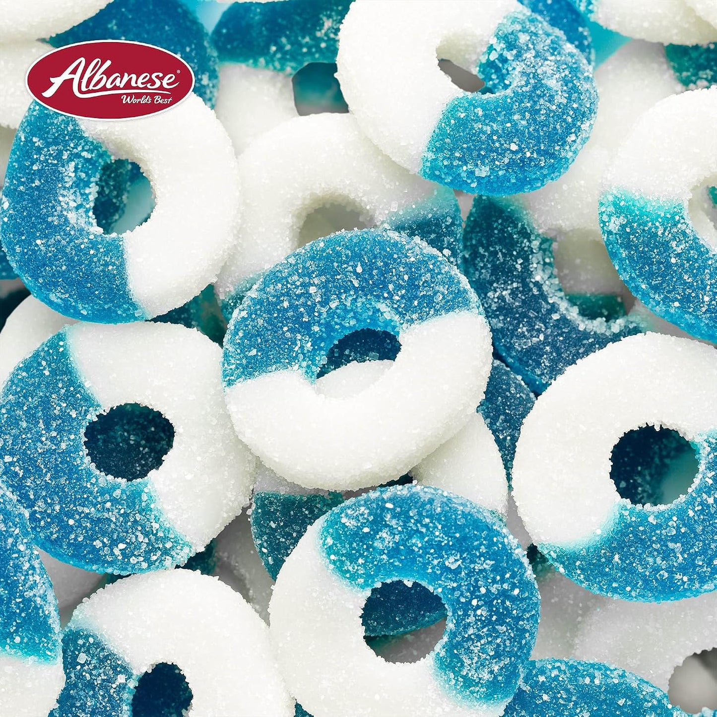 Albanese Candy, Gummi Blue Raspberry Rings, 4.5-Pound Bag