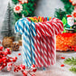 Christmas Candy Canes Tutti Frutti, Blue/White Peppermint, Red and White Cherry Mix Flavors - Bulk Candy Canes Individually Wrapped for Family Holiday Indulgement, Candy Cane Gift Set (50 Count)