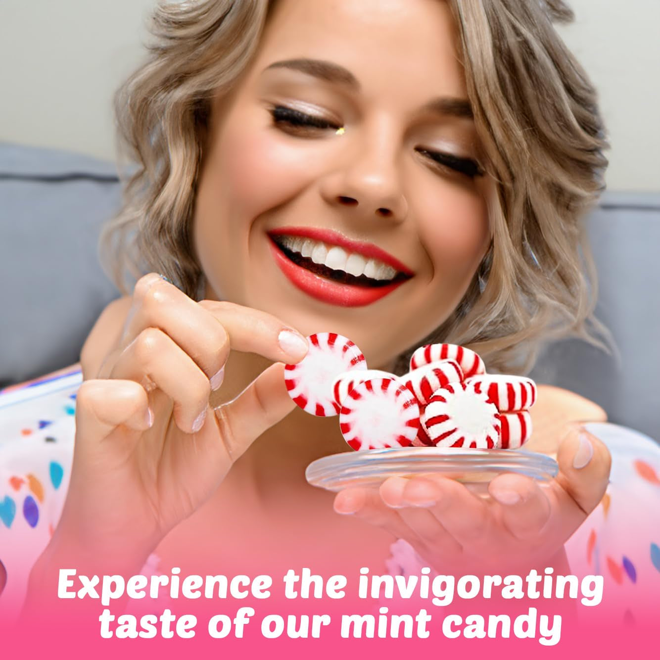 Starlight Peppermint Candy 450 Pieces, 5 Lb Bag - Individually Wrapped