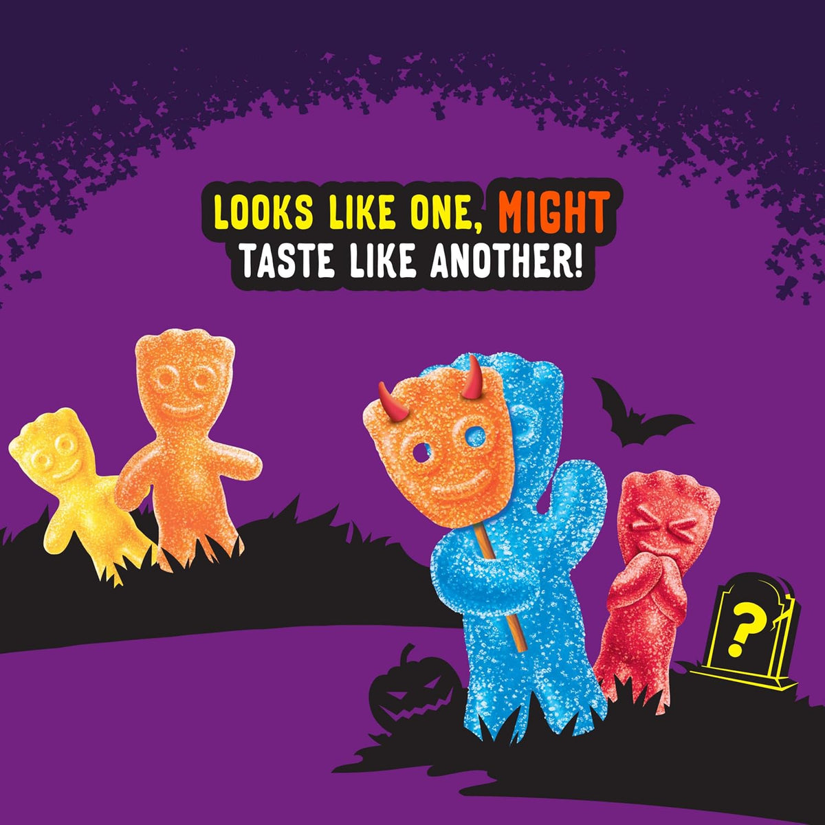 SOUR PATCH KIDS Tricksters Soft & Chewy Gummy Halloween Candy, 12 X 3.52 Oz