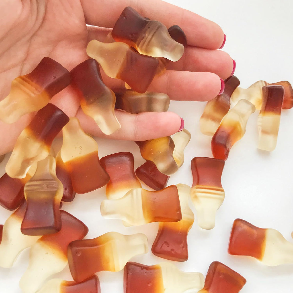 Happy Cola Gummy Candy 2 Pound Bag – Bulk Chewy Cola-Flavored Gummy Bottles Candies
