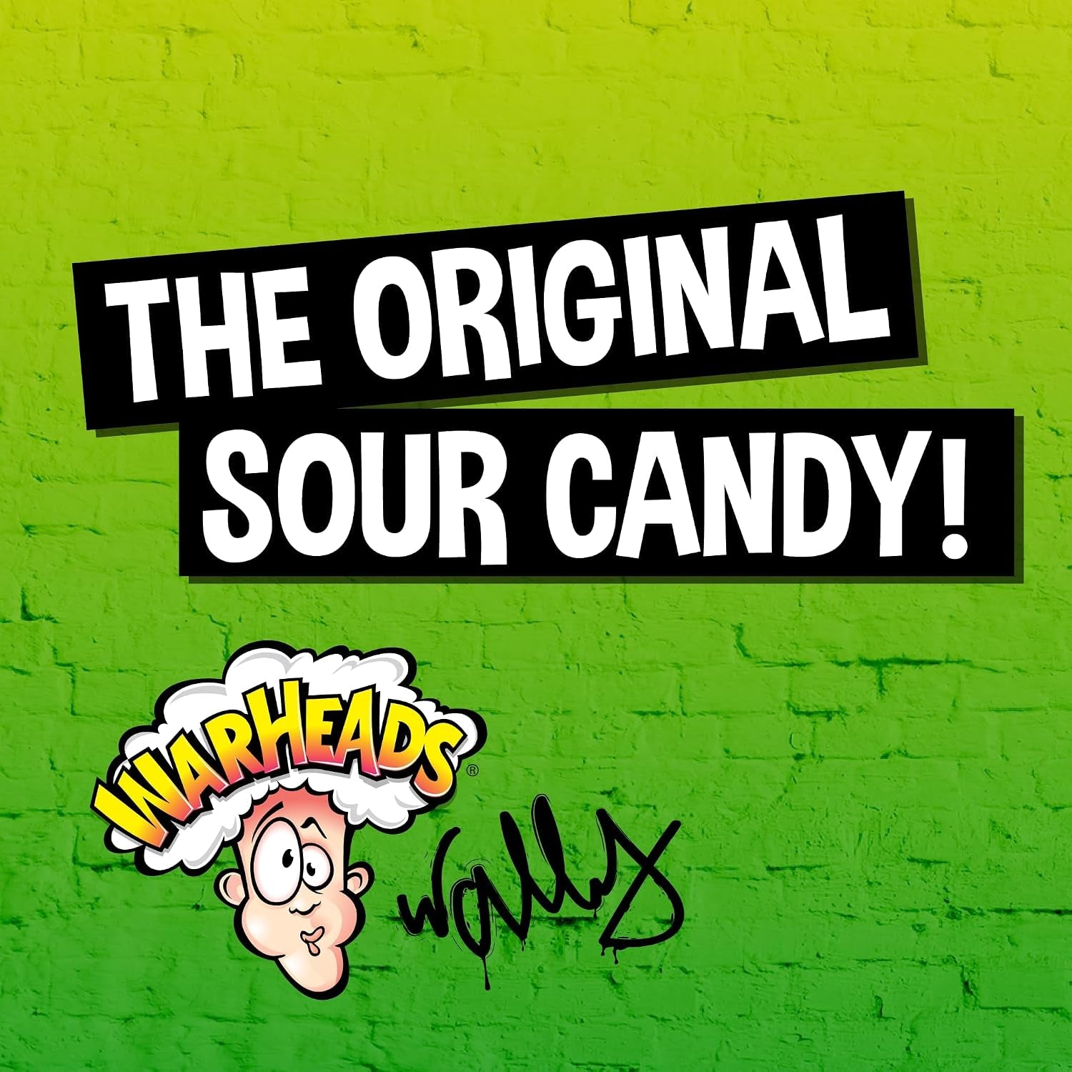 WARHEADS - Extreme Sour Hard Candy - Sour Apple, Black Cherry, Blue Raspberry, Lemon & Watermelon Flavors - 2 Oz. Bag