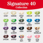 Jelly Belly Signature 40 Jelly Bean Collection - 1 Pound (16 Ounces) Resealable Bag - Genuine, Official, Straight from the Source