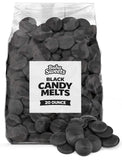 Bulk Black Candy Melts 20 Ounce - Vanilla Flavor Baking & Candy Coating Melting Wafers