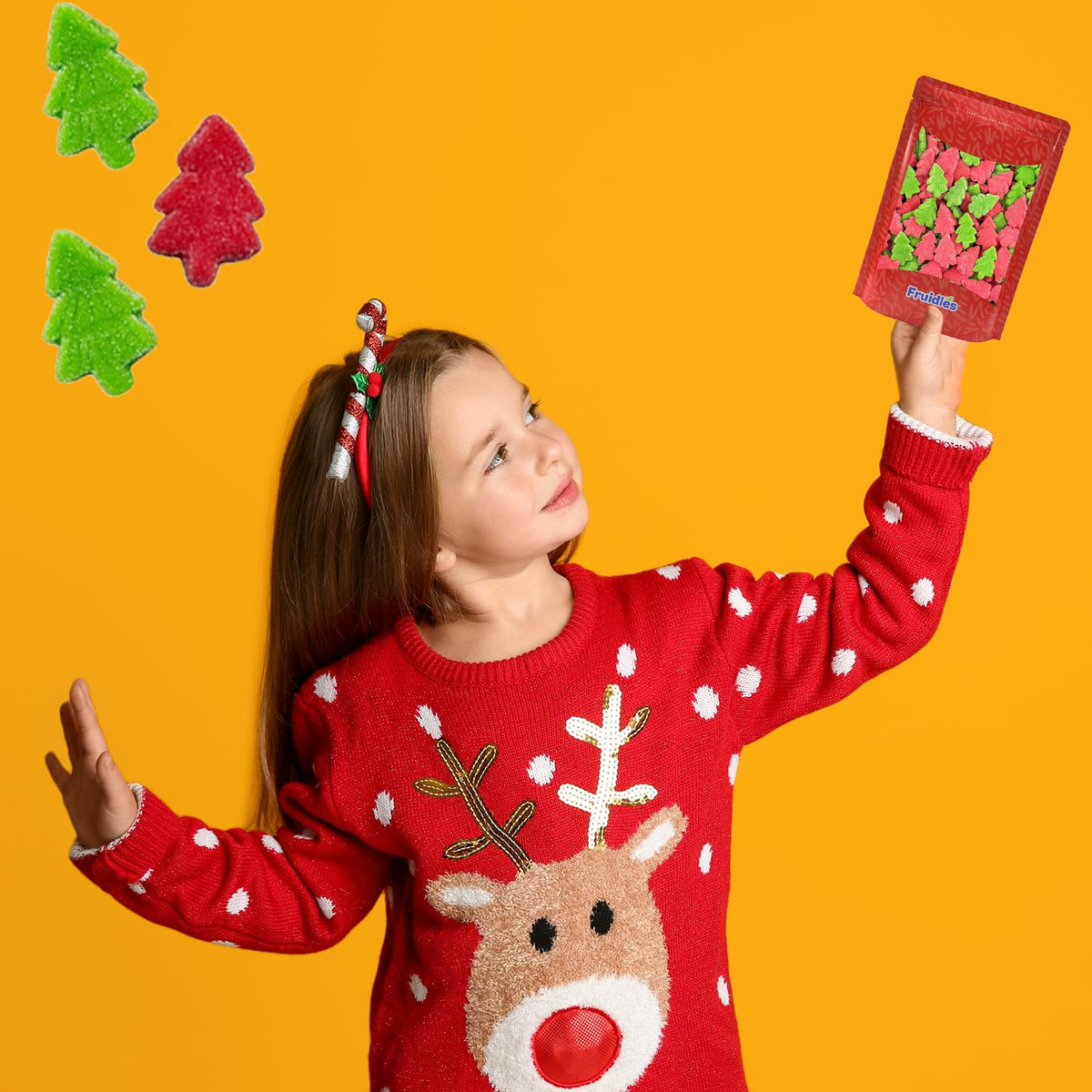 Fruidles Christmas Tree Gummies Candy, Delicious Gummy Candy, Fun and Festive Holiday Snacking (1 Pound)