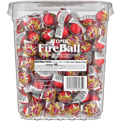 Wonka Atomic Fireball, Candy, Cinnamon Flavor, Individually Wrapped