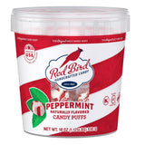 Red Bird Soft Peppermint Candy Mint Puffs, Individually Wrapped, 18 Oz Tub