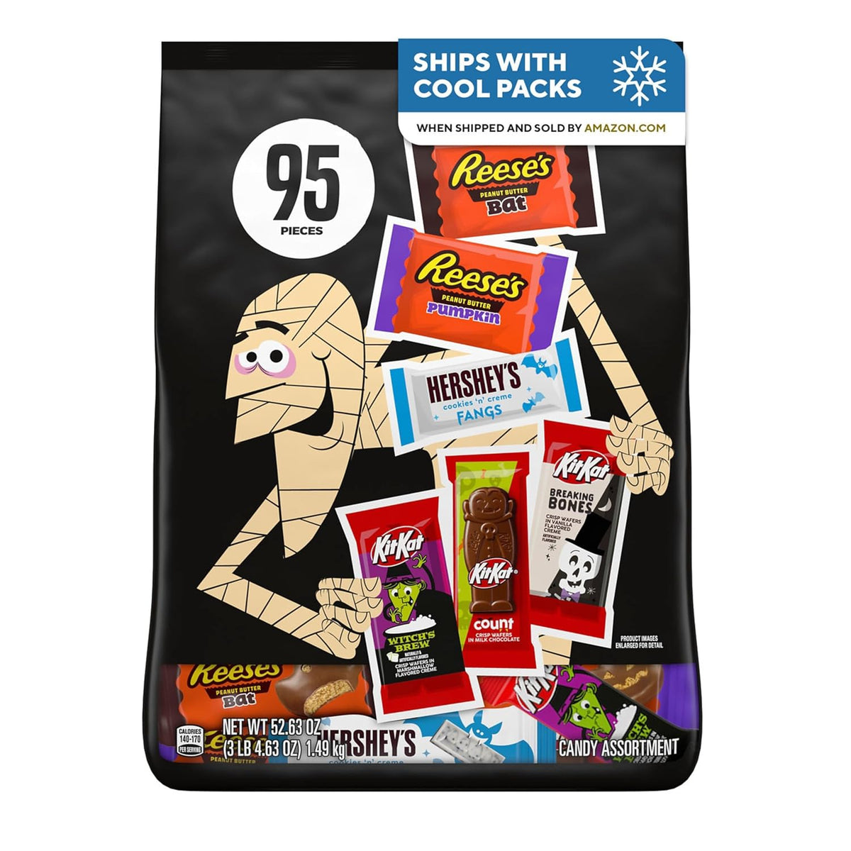 Hershey'S Assorted Chocolate Halloween Candy Bulk Variety Pack, 52.63 Oz