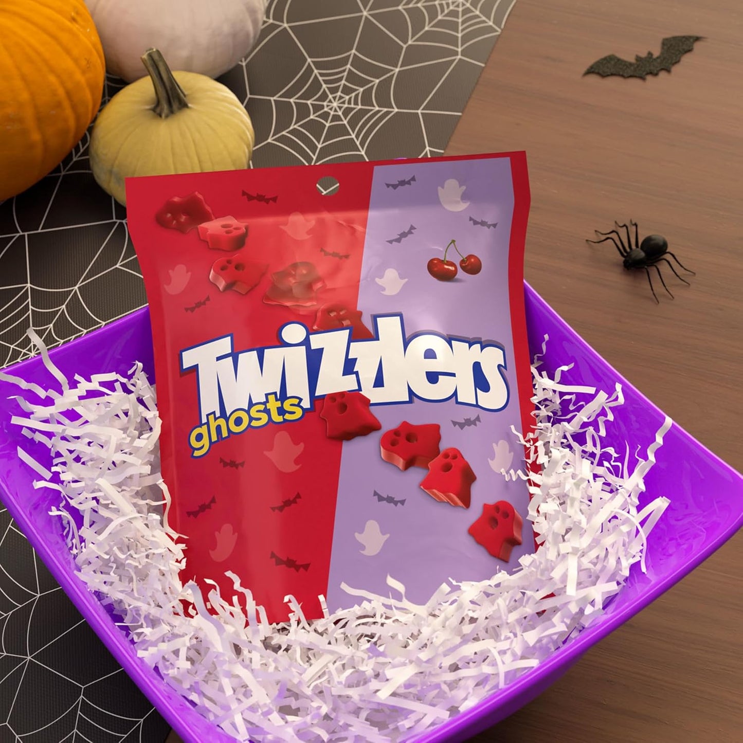 Twizzlers Ghosts Cherry Flavored Chewy Halloween Candy Bag, 7.1 Oz
