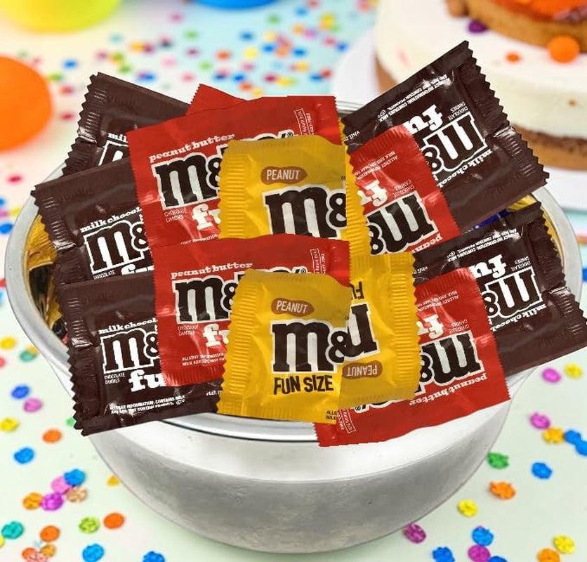 M&M's Assorted Fun Size Packs Milk Chocolate, Peanut, Peanut Butter-1.5 Lbs 