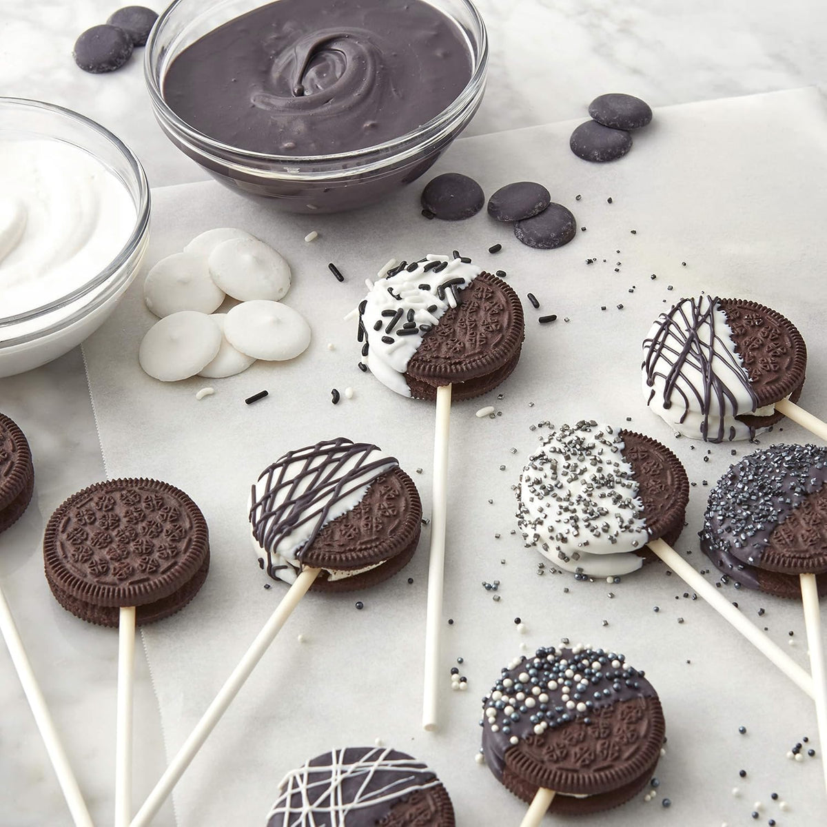 Bulk Black Candy Melts 20 Ounce - Vanilla Flavor Baking & Candy Coating Melting Wafers