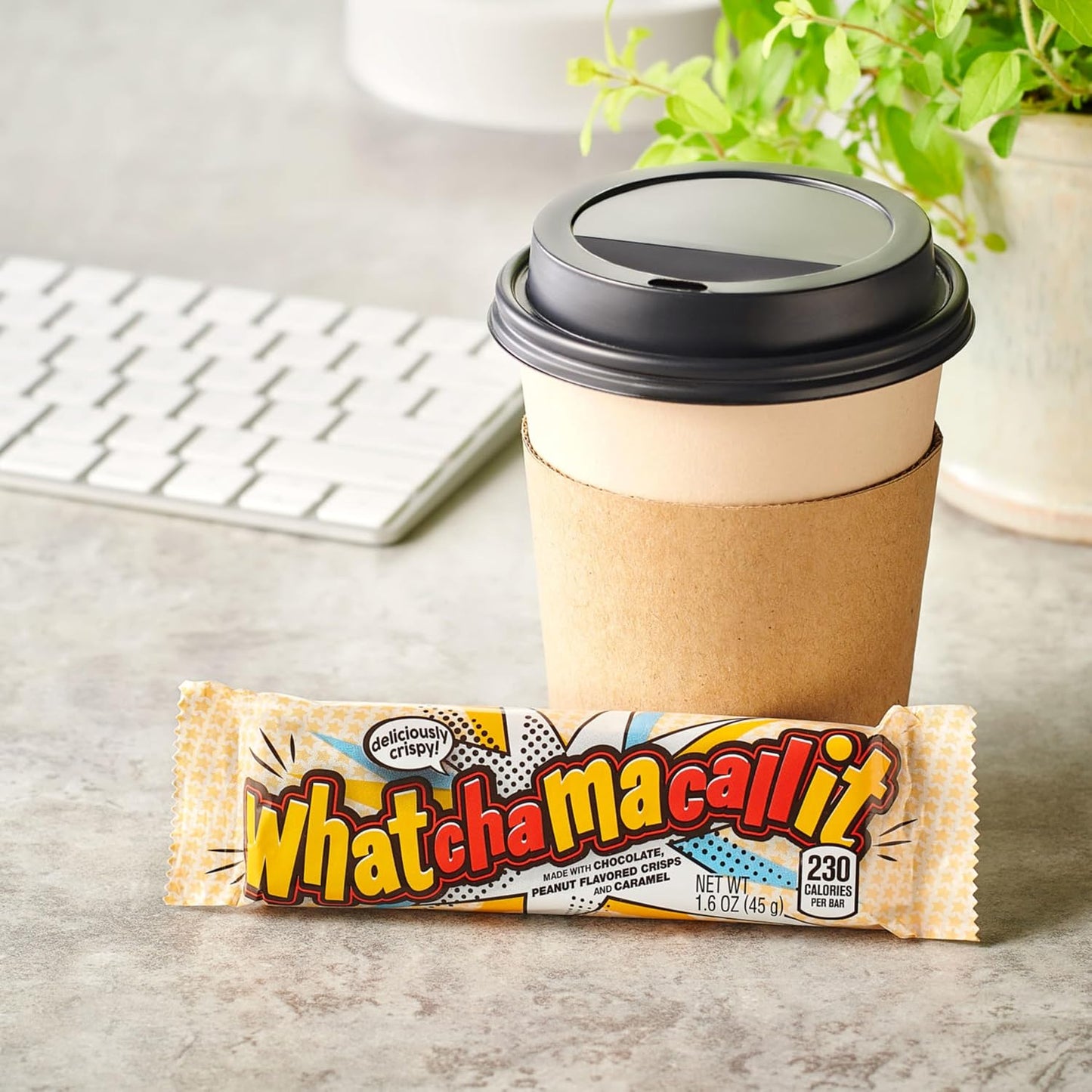 WHATCHAMACALLIT Chocolate Caramel Peanut Crisps Candy Bars, 1.6 Oz, 36 Ct 