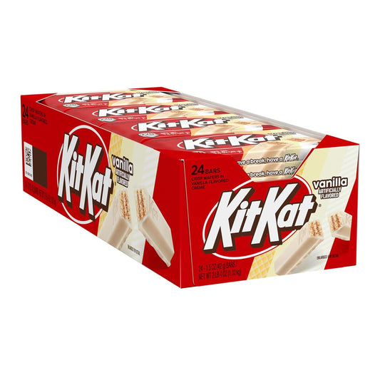 KIT KAT Vanilla Flavored Wafer Candy Bars, 1.5 Oz (24 Count)