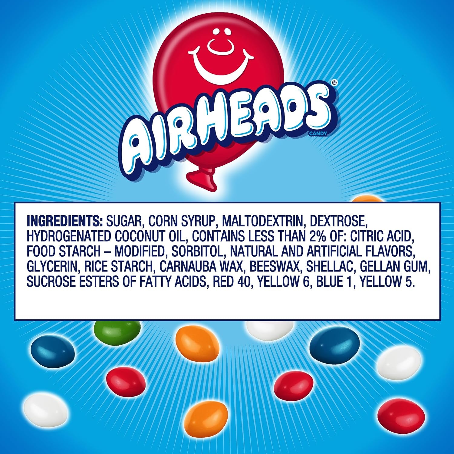 Airheads Candy Bites, Assorted Fruit Flavors, 2 Ounces (18-Pack) 