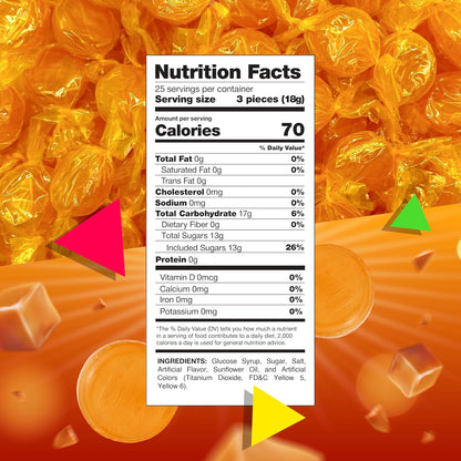 Butterscotch Hard Candy Individually Wrapped, 1 Lb Bag | Bold Flavor, Old Fashioned Candy