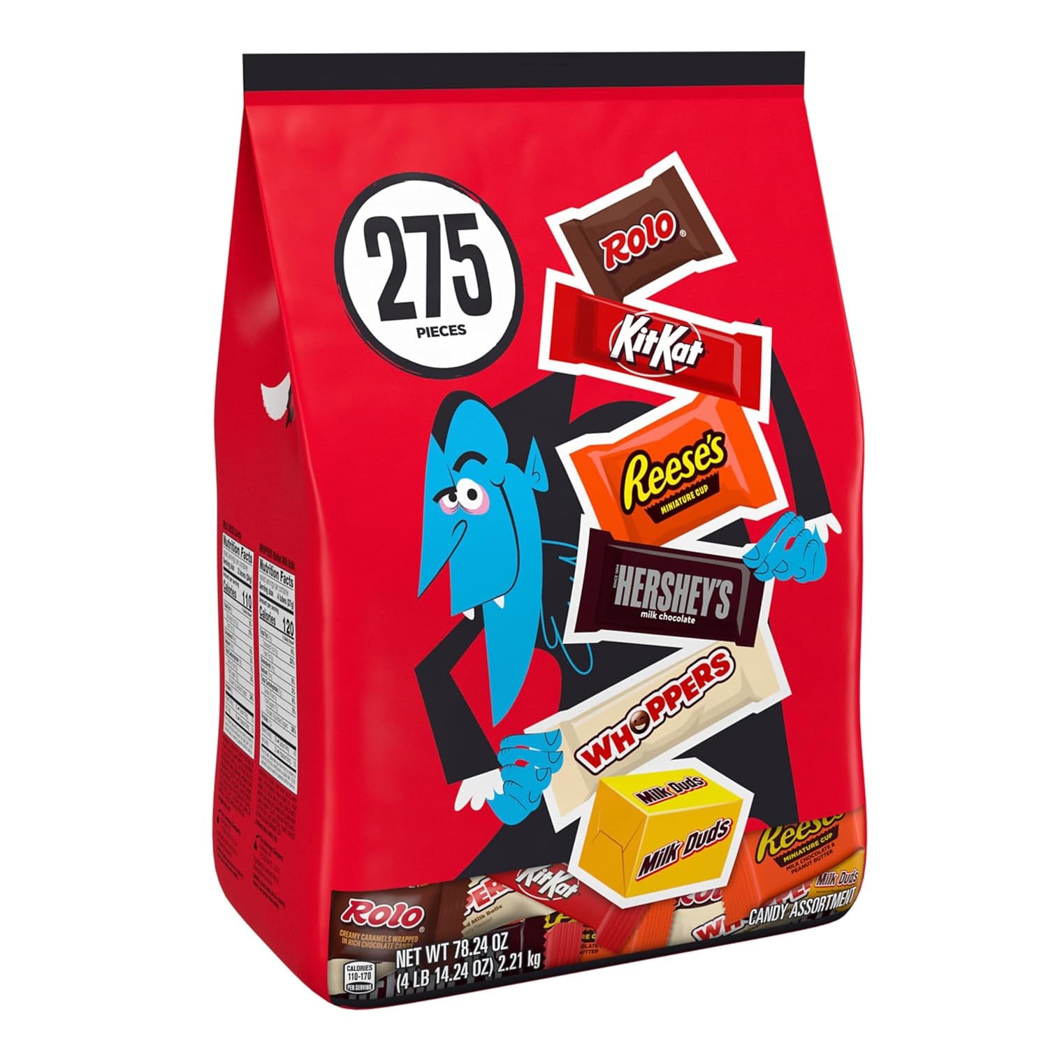 Hershey's Assorted Chocolate Halloween Candy Bulk Variety Pack, 78.24 Oz