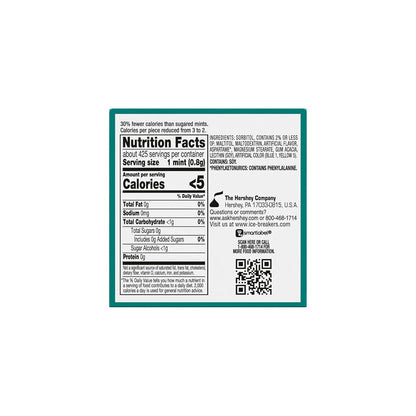 ICE BREAKERS Wintergreen Sugar Free Mints Tins, 1.5 Oz (8 Count)