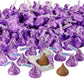 HERSHEY'S KISSES Milk Chocolate Candy Bulk Bag, Purple Foils, 60 Oz