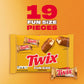 TWIX Fun Size Caramel Cookie Milk Chocolate Candy Bars Bag, 10.8 Oz