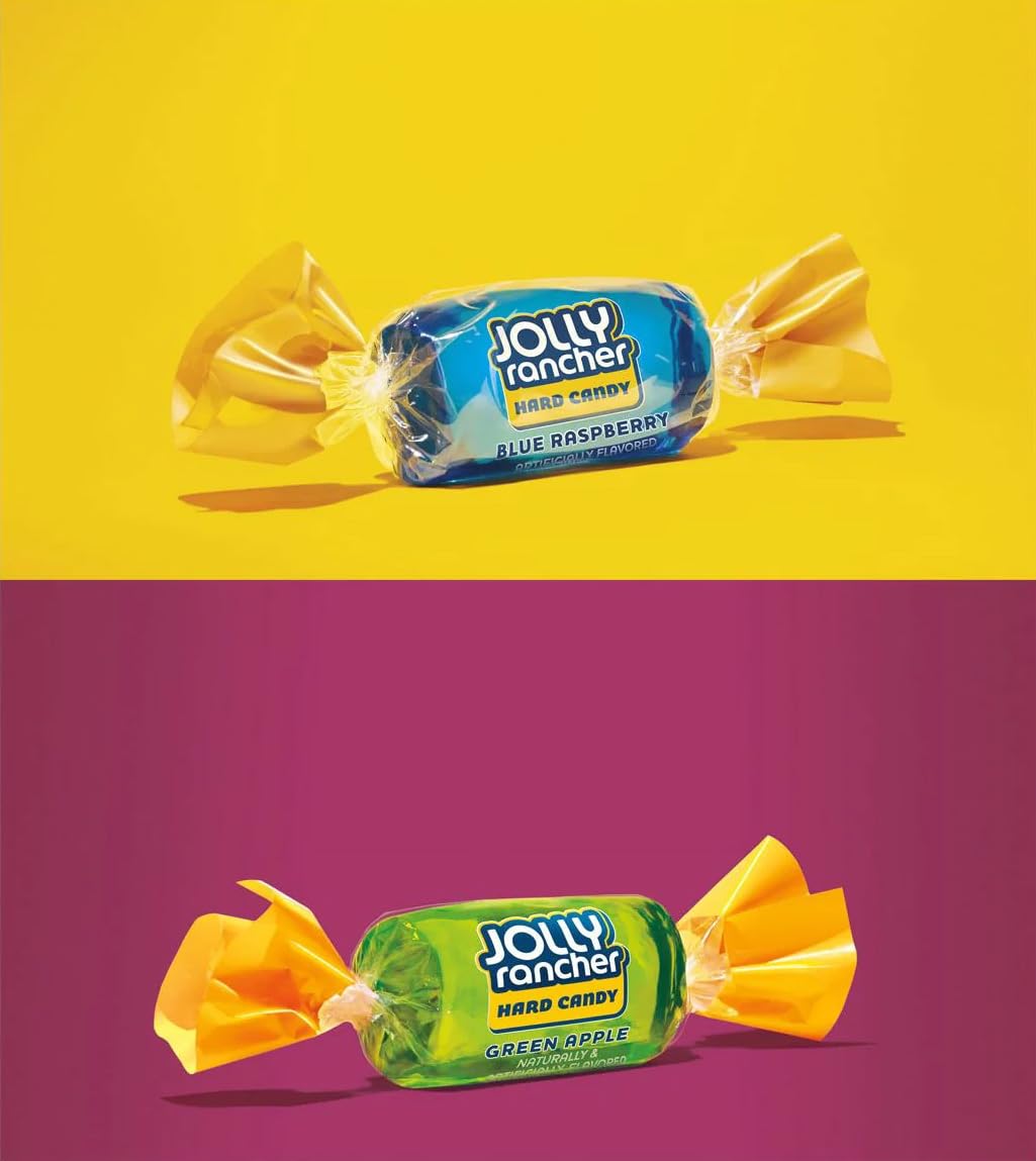 Jolly Ranchers Hard Candy Assorted - 2 LB Bulk Bag (Approx. 150 Pieces) - Fruit-Flavored Party Treats