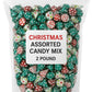 Christmas Candy Mix – 2 Pound Bag (Approx. 200 Pieces) – Mint Truffle, Candy Cane, Hot Cocoa, Sugar Cookie Flavors