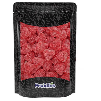 Fruidles Valentine's Cherry Hearts Jelly Half-Pound, Delicious Gummy Candy