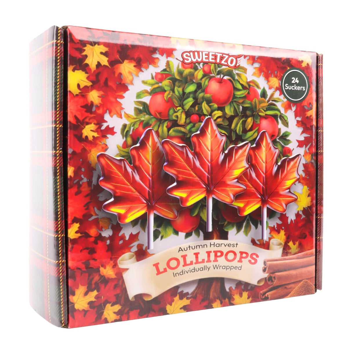 Autumn Leaf Lollipops, Thanksgiving and Fall Themed Candy, 24 Suckers