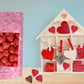 Half Pound Fruidles Valentine's Day Milk Chocolate Hearts, Red Individually Wrapped Foils