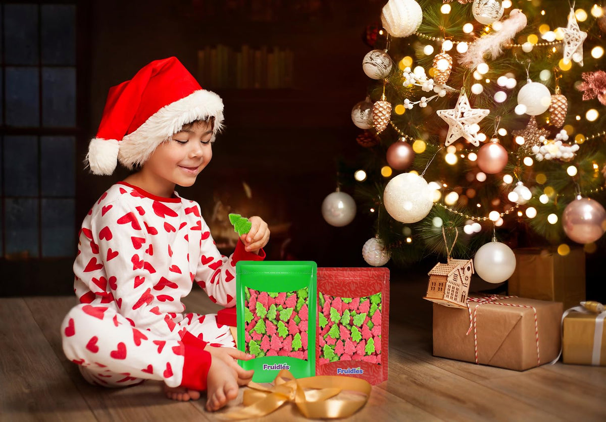 Fruidles Christmas Tree Gummies Candy, Delicious Gummy Candy, Fun and Festive Holiday Snacking (1 Pound)