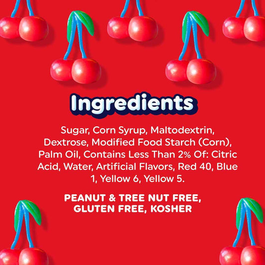 Airheads Full-Size Candy Bars, Taffy Candy Pack, Individually Wrapped Bulk Candy, Cherry Flavor, 36 Count Box