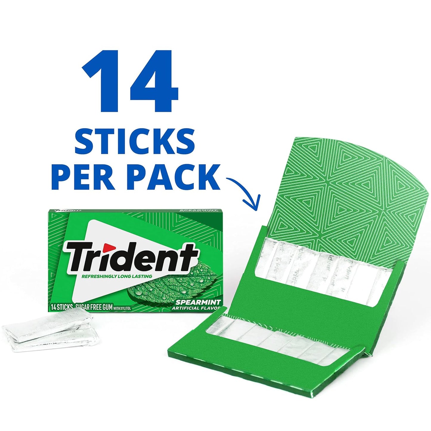 Trident Sugar-Free Gum Variety Pack – 21 Packs, 294 Pieces