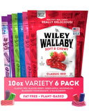 Wiley Wallaby Fruit Flavors Licorice Candy Variety, 10Oz, 6Pk