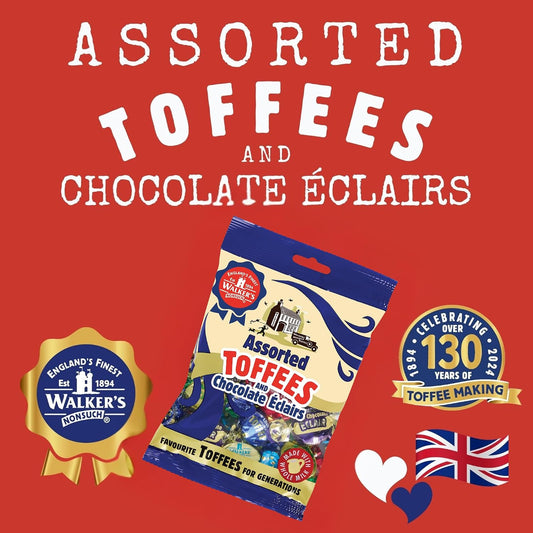 Walkers' Nonsuch Assorted Toffees & Chocolate Éclairs 5.29 Oz (150G)