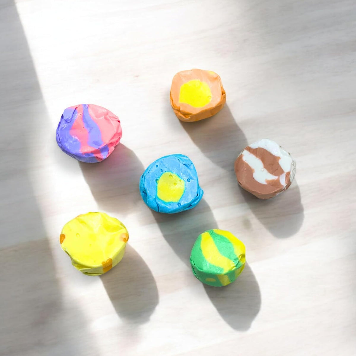 Premium Tropical Salt Water Taffy, 6 Flavors, Soft Chewy Candy, 16 Oz