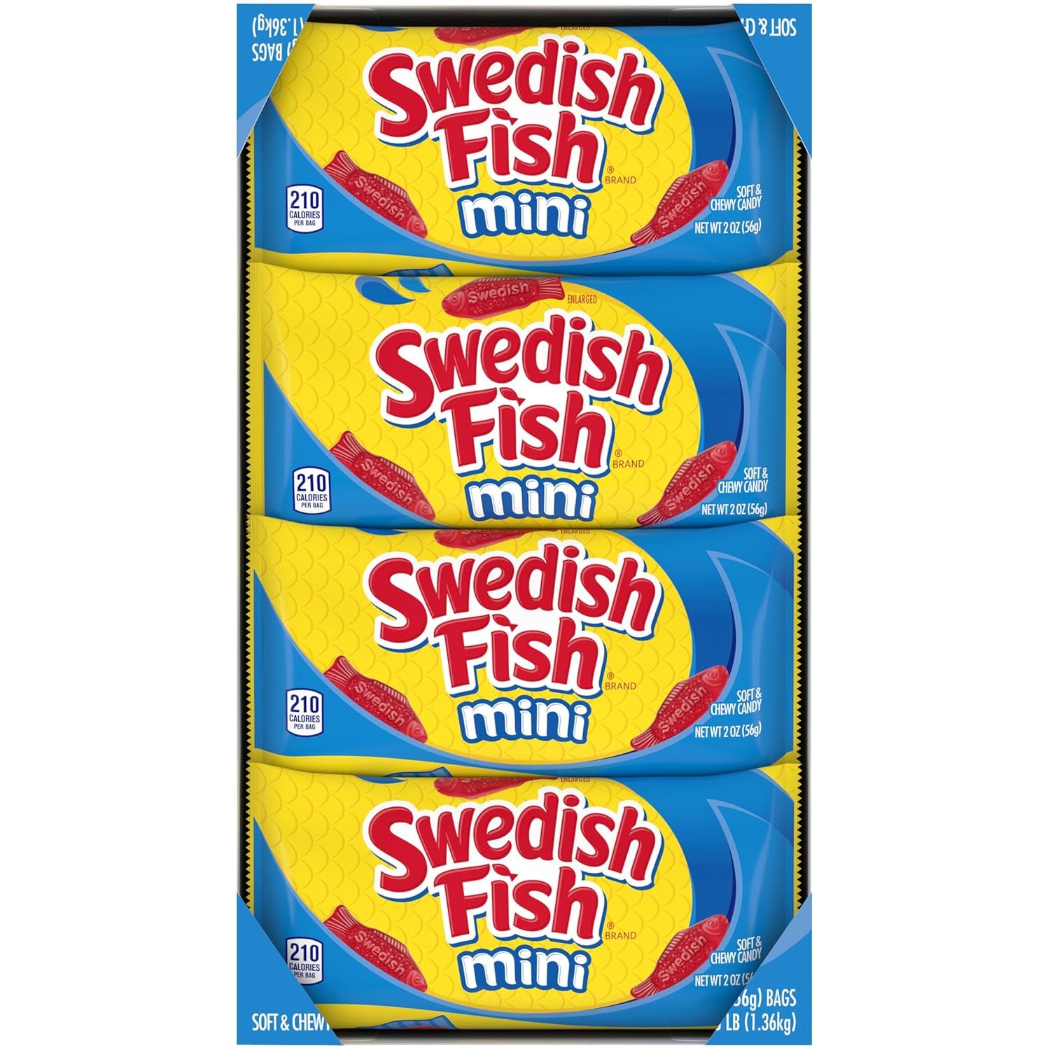 SWEDISH FISH Mini Soft & Chewy Candy, Bulk Candy, Mother'S Day, 24 - 2 Oz Bags