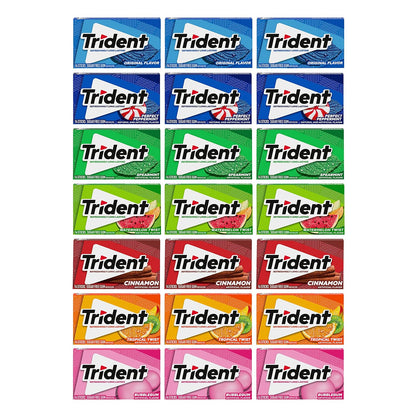 Trident Sugar-Free Gum Variety Pack – 21 Packs, 294 Pieces