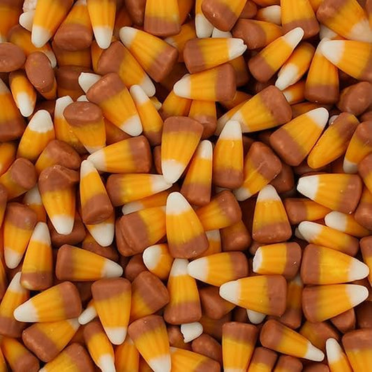 Caramel Flavored Candy Corn, Fall Harvest Autumn Mix Bulk Bag, 1 Lb