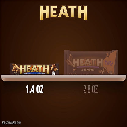 HEATH Chocolatey English Toffee Candy Bars, 1.4 Oz (18 Count)