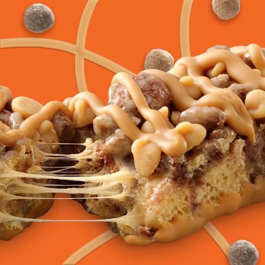 REESE'S Puffs Cereal Treat Bars, Peanut Butter and Cocoa, Snack Bars, Value Pack, 16 Ct