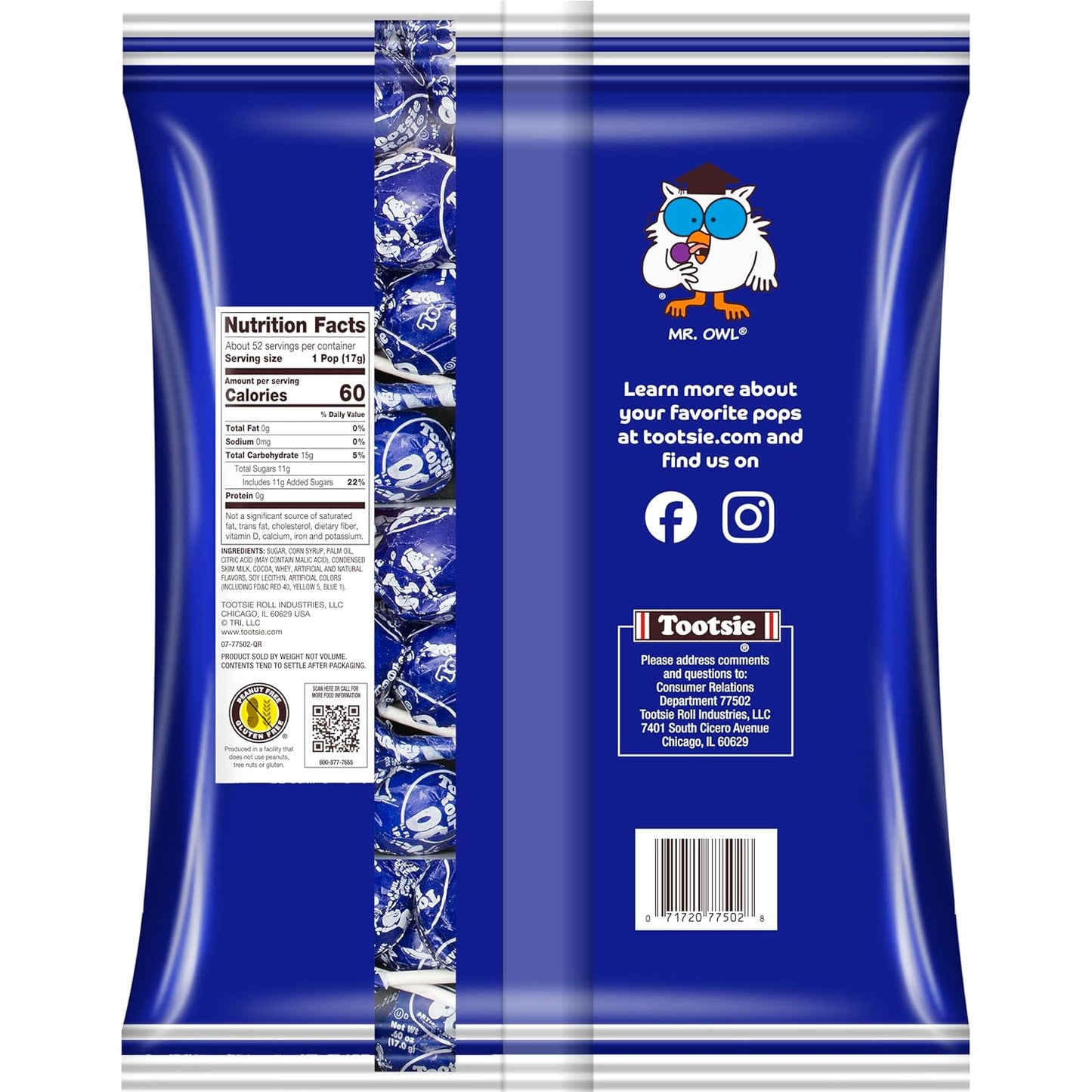 Tootsie Pops Grape Flavored Lollipops, 50 Count, 1.95Lb (Pack of 1)